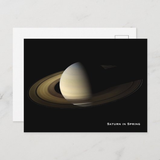 Saturn at Spring Equinox, Cassini-Huygens Briefkaart (Voorkant / Achterkant)