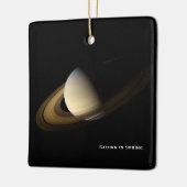 Saturn at Spring Equinox, Cassini Kerstmis Keramisch Ornament (Links)