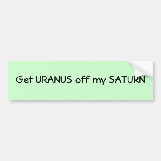 Saturn Bumpersticker (Voorkant)