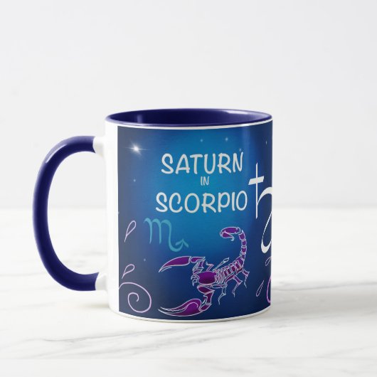 Saturn dans la tasse de Scorpion (Gauche)