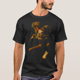 Saturn die zijn Klassieke schilderijen met Franc v T-shirt