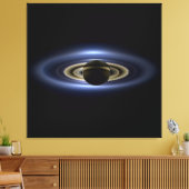 Saturn Eclipsed the Sun van Cassini Orbiter Canvas Afdruk (Insitu (Woonkamer))