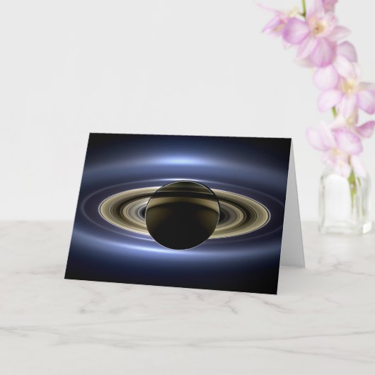 Saturn Eclipsed the Sun van Cassini Orbiter Kaart (Orchidee)