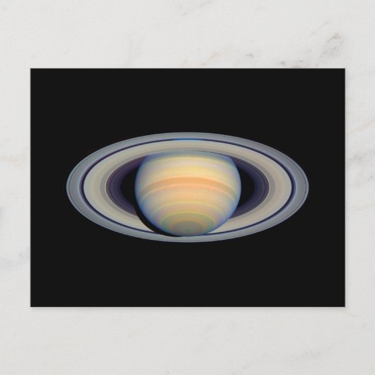 Saturn (Hubble Telescope) Briefkaart (Voorkant)