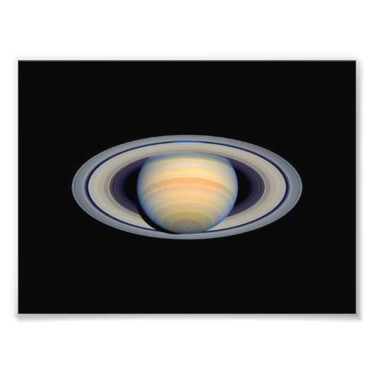 Saturn (Hubble Telescope) Foto Afdruk (Voorkant)