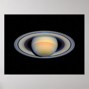 Saturn (Hubble Telescope) Poster