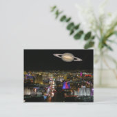 Saturn & Las Vegas Strip Briefkaarten (Staand voorkant)