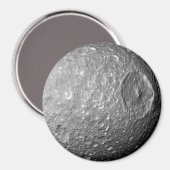 Saturn Moon Mimas Magneet (Voorkant / Achterkant)