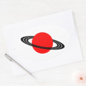 Saturn Ovale Sticker (Envelop)