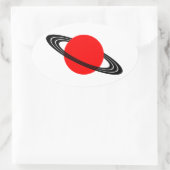 Saturn Ovale Sticker (Tas)