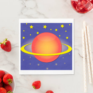 Saturn Paper Napkins Servet