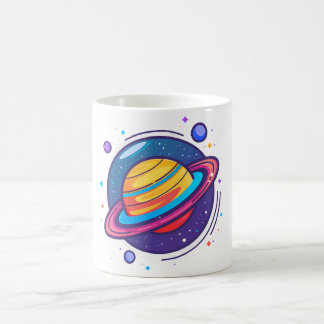 Saturn Planeet Koffiemok – Kosmisch Ontwerp voor d