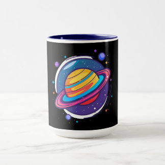 Saturn Planeet Koffiemok – Kosmisch Ontwerp voor d Mok