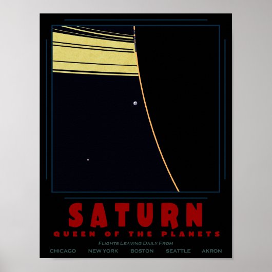 SATURN, Poster de la Reine des Planètes (Devant)