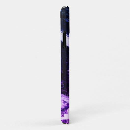 Saturn Rising Paars Space Planet Case-Mate iPhone Case (Achterkant/rechts)