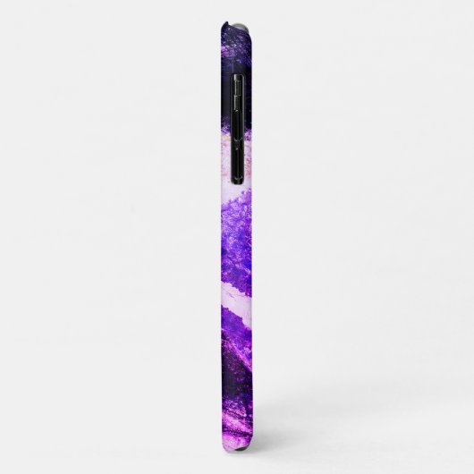 Saturn Rising Paars Space Planet Case-Mate iPhone Case (Achterkant/links)