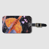 Saturn Rising Space  Russisch Bagagelabel (Voorkant (horizontaal))