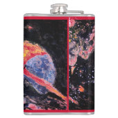 Saturn Rising Space  Russisch Heupfles (Achterkant)