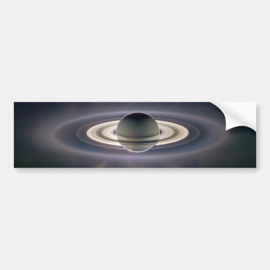 Saturn Solar Eclips Bumpersticker (Voorkant)