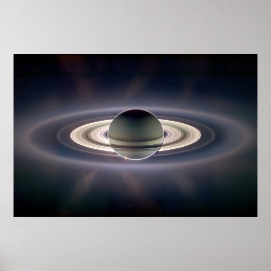 Saturn Solar Eclipse Poster (Voorkant)