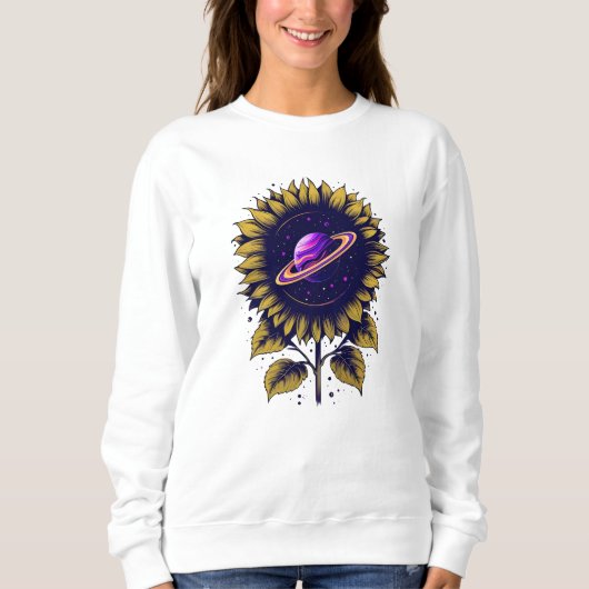 Saturn Sunflower 2 Sweatshirt (Devant)