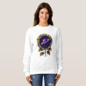 Saturn Sunflower 2 Sweatshirt (Devant entier)