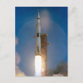Saturn V Apollo 11 Lancering Briefkaart (Voorkant)
