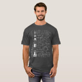 Saturn V Saturn 5 de Vergelijkingen van de Wetensc T-shirt (Voorkant volledig)