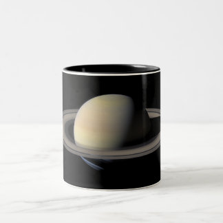 Saturn van Cassini Tweekleurige Koffiemok