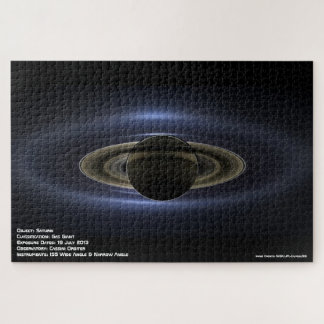 Saturne dans son puzzle de l'ombre