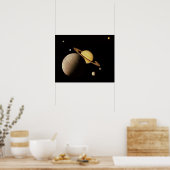 Saturne et son affiche des lunes (Cuisine)