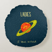 Saturne planète Coussin rond (Devant)