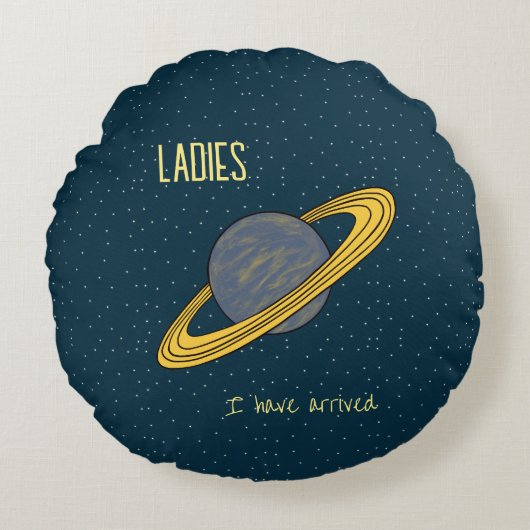 Saturne planète Coussin rond (Devant)