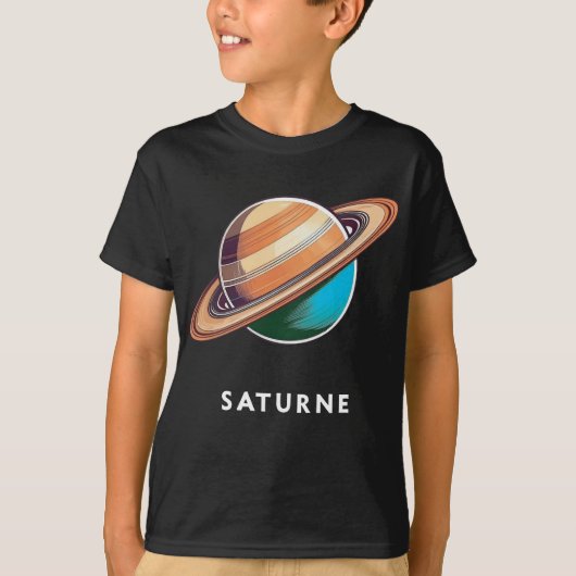 Saturne / Saturne - Planète classique Tee T-shirt (Devant)