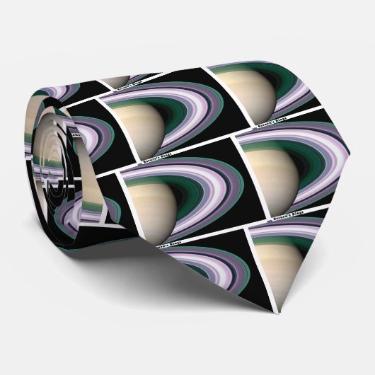 Saturns Rings Stropdas (Opgerold)