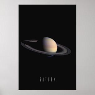Saturnus - De Ringvormige Reus en Juweel van Onze Poster