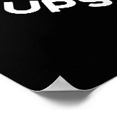 Saturnus die zich ondersteboven bevindt poster (Hoek)