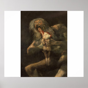 Saturnus die zijn zoon verslindt Francisco de Goya Poster