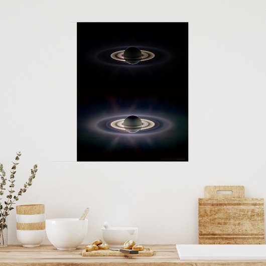 Saturnus in Eclipse 16 x 20 (9 x 11) Poster (Keuken)