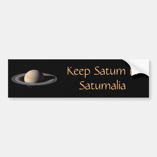 Saturnus in Saturnus Bumpersticker (Voorkant)