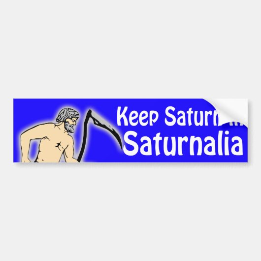 Saturnus in Saturnus-bumpersticker Bumpersticker (Voorkant)
