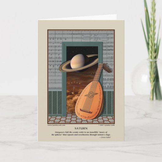 Saturnus-Kaart Kaart (Voorkant)