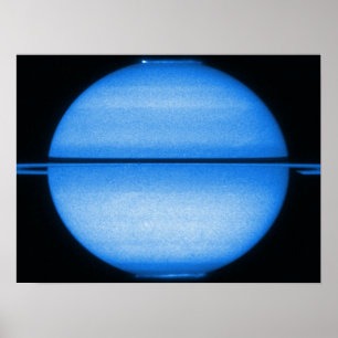 Saturnus Light Show Canvas afdrukken Poster