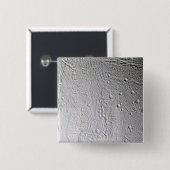 Saturnus maan Enceladus 4 Vierkante Button 5,1 Cm (Voorkant /achterkant)