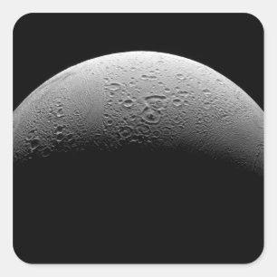 Saturnus maan Enceladus 5 Vierkante Sticker