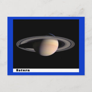 Saturnus met ringen briefkaart