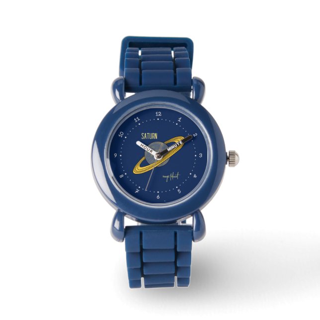 Saturnus planeet horloge (Voorkant)