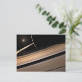 Saturnus-planeet in zonnestelsel, close-up 3 briefkaart (Staand voorkant)