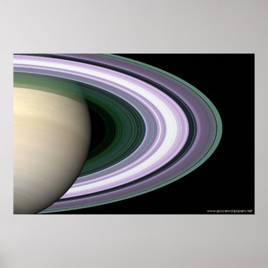 Saturnus Rings Poster (Voorkant)