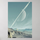 Saturnus-ruimtekunst Poster (Voorkant)